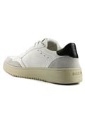 Slam Pelle Camoscio Bianco Talloncino Nero