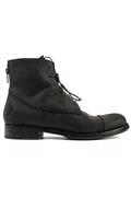 Biker Botin Crosta Oleata Nera