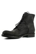 Biker Botin Crosta Oleata Nera