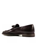 Mocassino Nappine Pelle Texture Aubergine