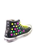 HI LEATHER NEON LTD Black Multicolor Studs