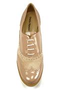 Lace-Up Pink Leather and Suede