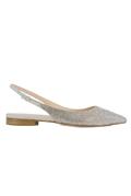 Chanel Glittered Leather Crystal Silver