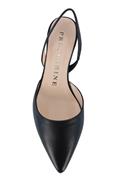 Low Heel Chanel Black Leather
