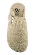 Pantofola Lana Beige Fibbia