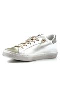 2SD Pelle Bianca Laminato Argento Oro Glitter