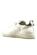 2SD Bassa Pelle Bianca Argento Specchiato