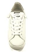 2SD Bassa Pelle Bianca Argento Specchiato