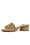 Sandal Dove Grey Suede Strass