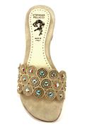 Sandal Dove Grey Suede Strass