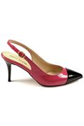 Chanel Fuxia Black Patent Leather