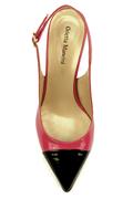 Chanel Fuxia Black Patent Leather