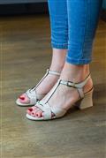 Sandal Cream Leather