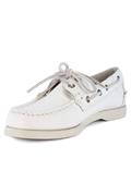Docksides Portland White Leather