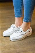 Docksides Portland White Leather