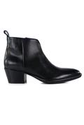 Low Texan Black Leather