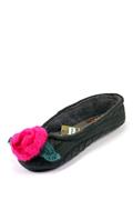 Ballerina Grigio Scuro Lana Te Rosa
