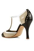 Anna Nappa Black Cream White