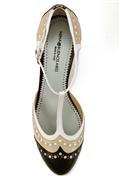 Anna Nappa Black Cream White