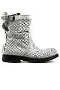 Asport White Perforated Leather