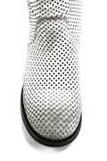Asport White Perforated Leather