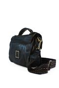 Clutch Black Leather Kura Rivets