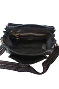 Clutch Black Leather Kura Rivets
