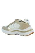 Charlotte Bianco Beige Pelle Camoscio Nylon