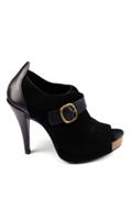 Chick Black Cowhide