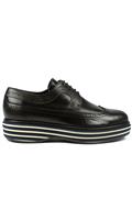 Florida Multi Blue Flat Black Leather