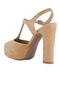 Sandal Plateau Sella Suede Light Brown