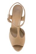 Sandal Plateau Sella Suede Light Brown