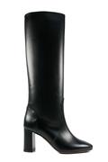 High Heel Boots Black Leather