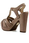 Plateau Sandal Grey Africa Byte Leather