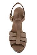 Plateau Sandal Grey Africa Byte Leather