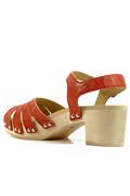 Sandalo Legno Frency Nappa Rosso Mattone