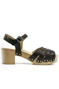 Sandalo Legno Frency Nappa Nera