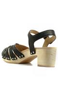 Sandalo Legno Frency Nappa Nera