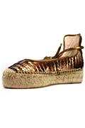 Espadrillas Pail-B Marron Rame Paillettes