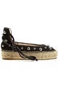 Espadrillas Tela Linen Nero Boule
