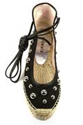 Espadrillas Tela Linen Nero Boule