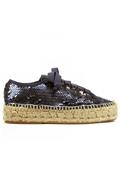 Sneaker Corda Paillettes Sequi Blu