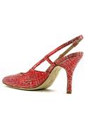 Martine Red Laminated Leather