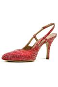 Martine Red Laminated Leather