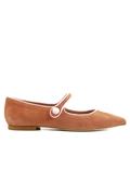Mindy Leather Brown Suede Pink Profile