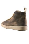 P01 Brown Suede Shearling Mustard Laces