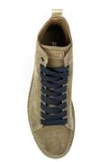 P01 Walnut Suede Cobalt Laces