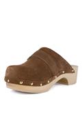 Pescura Clog Camoscio Cognac
