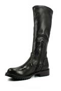 Boot Black Elastic Leather
