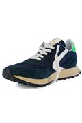Start Heritage Deep Blue Vintage Nylon Suede Leather